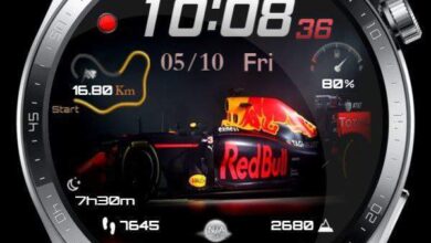 Redbull hybrid watchface theme