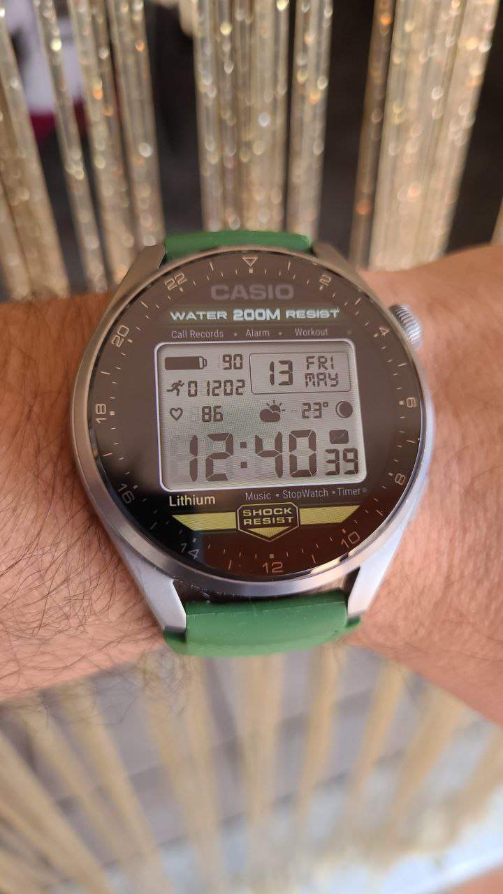 Ultra realistic HQ Casio ported watch face theme