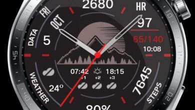 Hikers digital watch face theme
