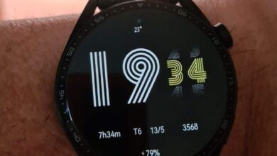 Unique big fonts digital watch face theme