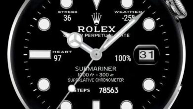 Rolex black submariner HQ Hybrid watchface theme