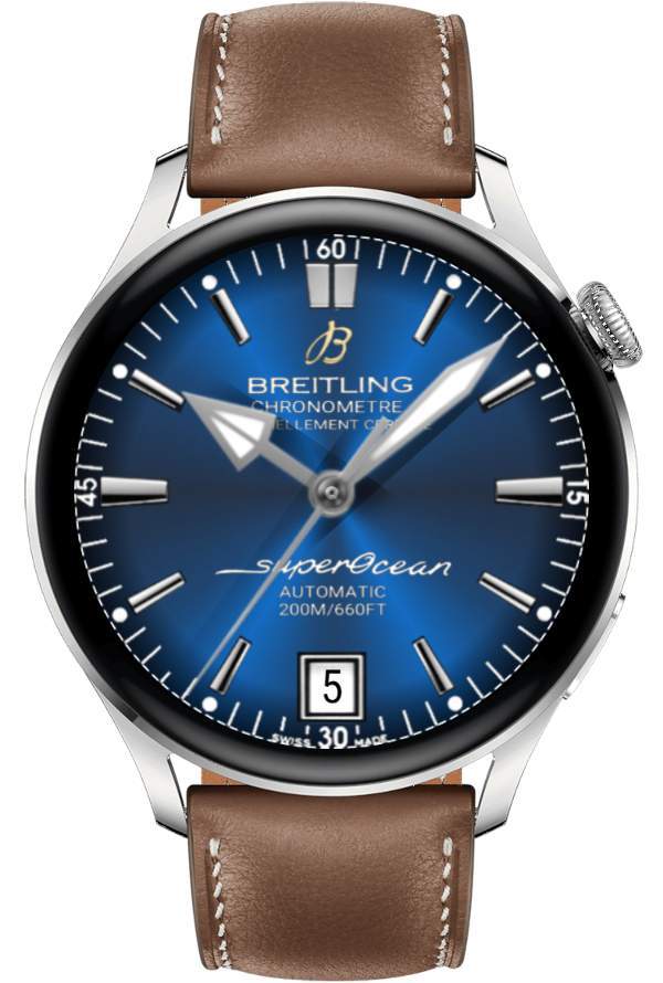 Breitling Superocean HQ realistic watch face theme