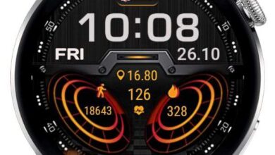 Amazing HQ space series digital watch face theme