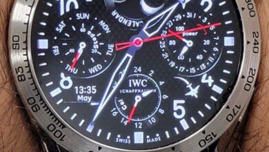 IWC realistic watch face with Moon phase