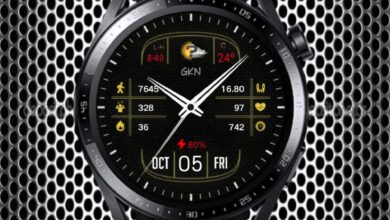 Beautiful energetic hybrid watch face theme