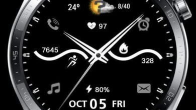 Pure black hybrid watchface theme