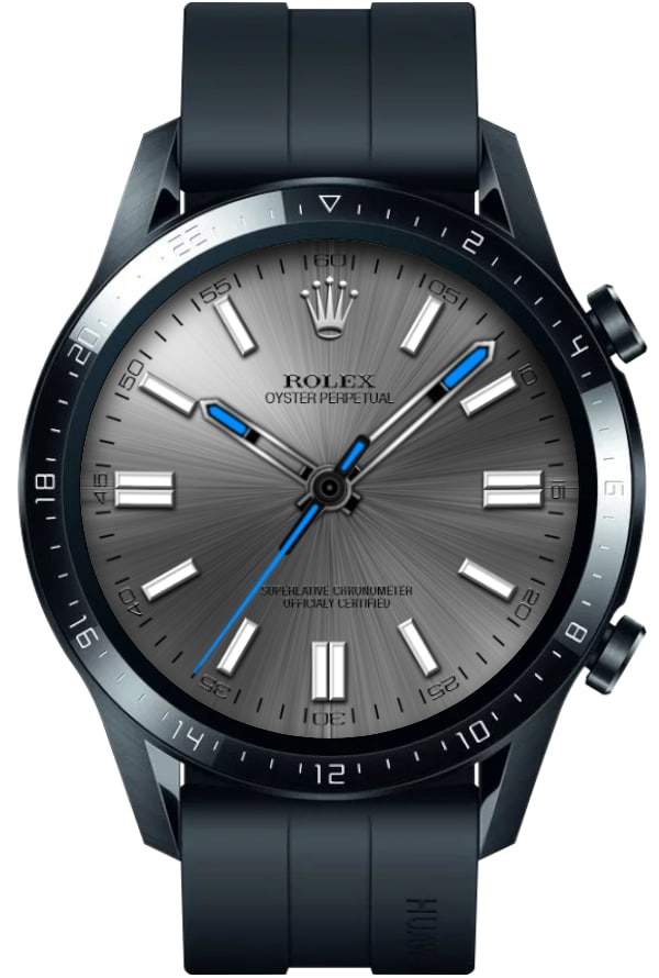 Rolex oyster Perpetual grey ported HQ watch face theme