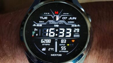 Beautiful digital watch face theme with city name