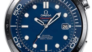 Omega SeaMaster blue HQ realistic watch face theme