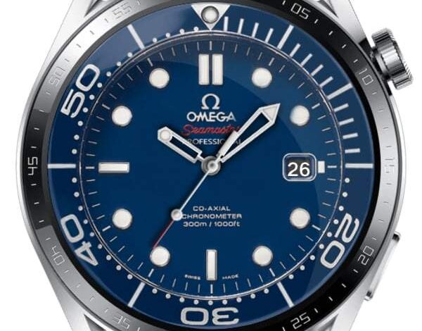 Omega SeaMaster blue HQ realistic watch face theme