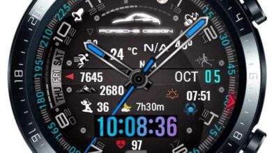 Porsche design updated hybrid watchface theme