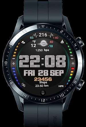 Big fonts clean and clear digital watch face theme