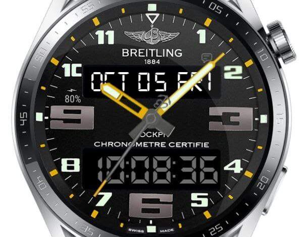 Breitling 1884 chronometer realistic watch face theme