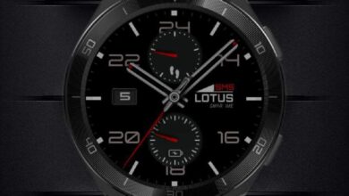 Lotus ported realistic analog watch face theme
