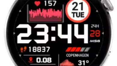 Amazing Eco cardiogram animated digital watchface theme