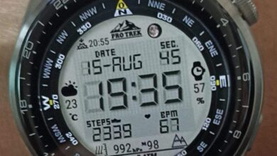 HQ big LCD digital watch face theme