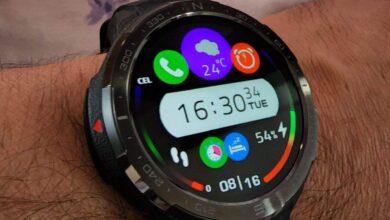 Beautiful colorful digital watch face theme