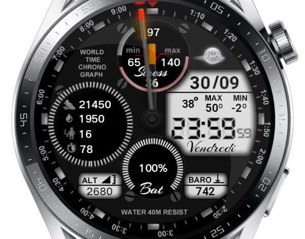 Titanium series upgraded HQ hybrid watchface theme