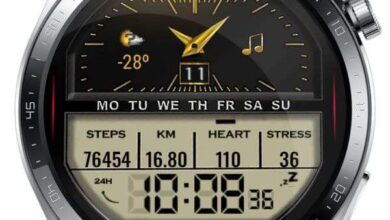 Golden HQ hybrid watchface theme