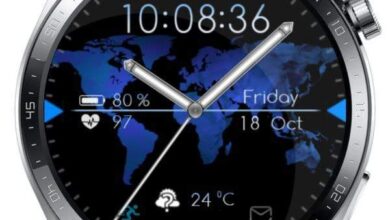 Blue earth hybrid watchface theme