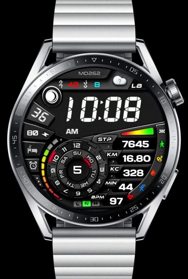 Samsung ported HQ hybrid watchface theme