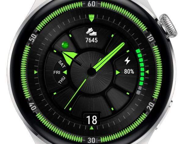 Green progress bar digital watch face theme