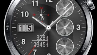 3 chronometer HQ metallic watch face theme
