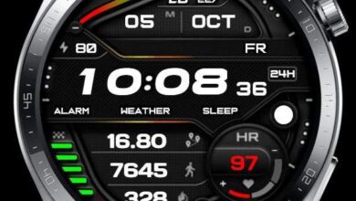 Samsung ported HQ digital watch face theme