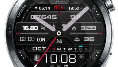 Transparent dial hybrid watchface theme