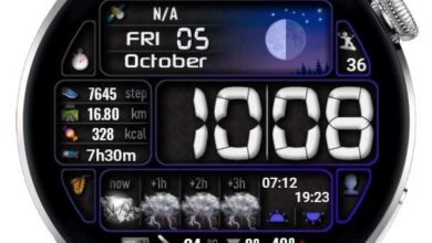 Night life HQ digital watch face theme