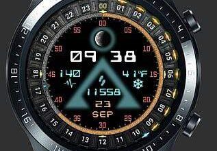 Pyramid style unique hybrid watchface theme