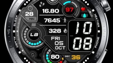 Energetic hybrid watchface theme