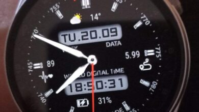 World time digital watch face theme