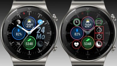 Beautiful hybrid watchface with changeable widgets