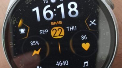 Orange simple digital watch face theme