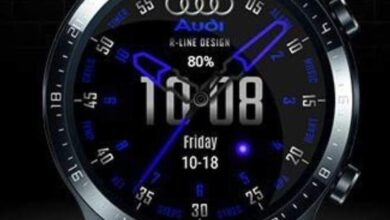 Audi Rline designed HQ watch face theme