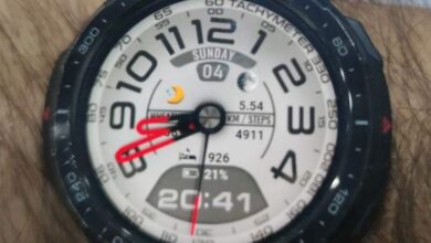 Red hands hybrid HQ watch face theme