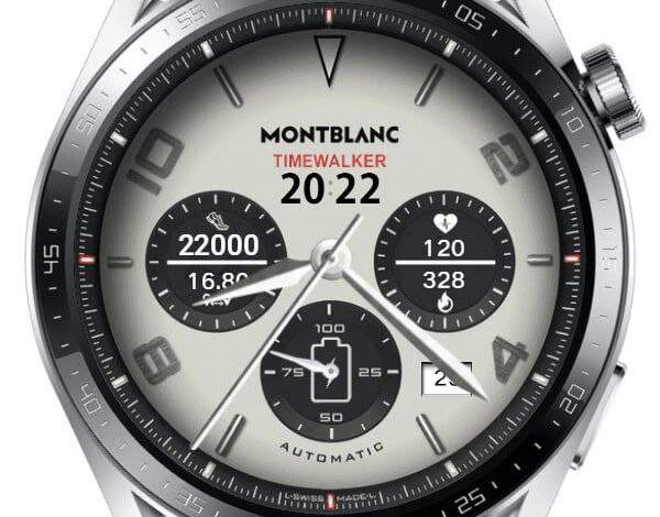 Montblanc Time walker hybrid watchface theme