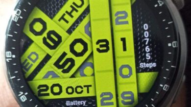 Stippped style amazing unique digital watch face theme