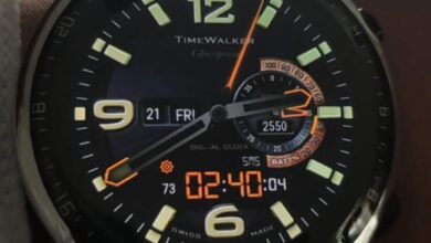 Time Walker HQ hybrid watch face theme