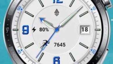 HQ white hybrid watchface theme