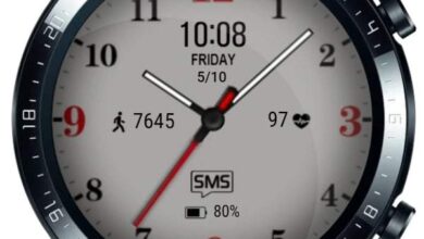Simple beautiful clean and clean hybrid watch face theme