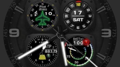 Aviator series hq hybrid watch face theme