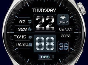 Dotted fonts HQ amazing digital watch face theme