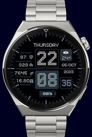 Dotted fonts HQ amazing digital watch face theme