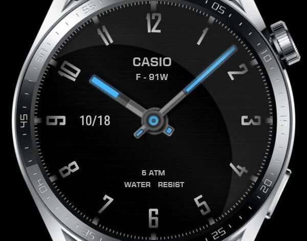 Casio minimal hq hybrid watch face