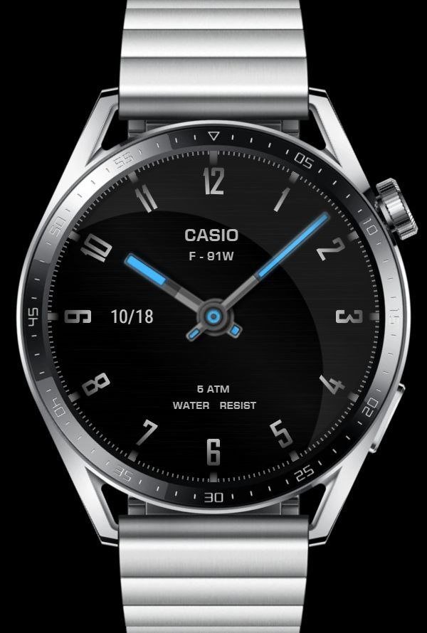 Casio minimal hq hybrid watch face