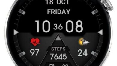 Big fonts clean and clear digital watch face theme