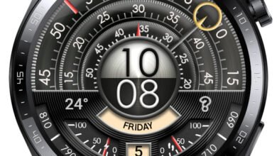 Unique style with power and steps Guage digital watchface theme