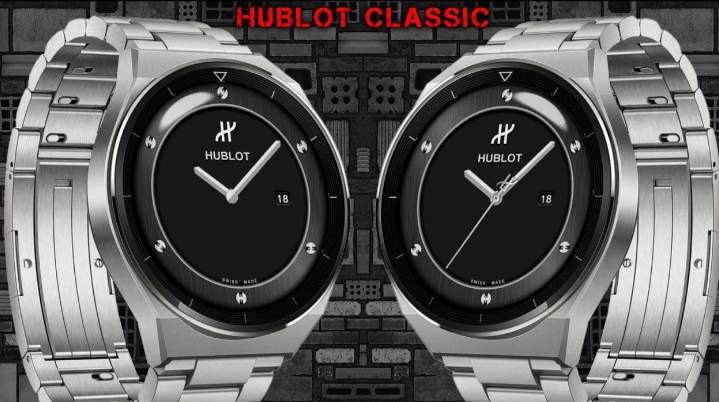 Hublot classic HQ black watch face theme